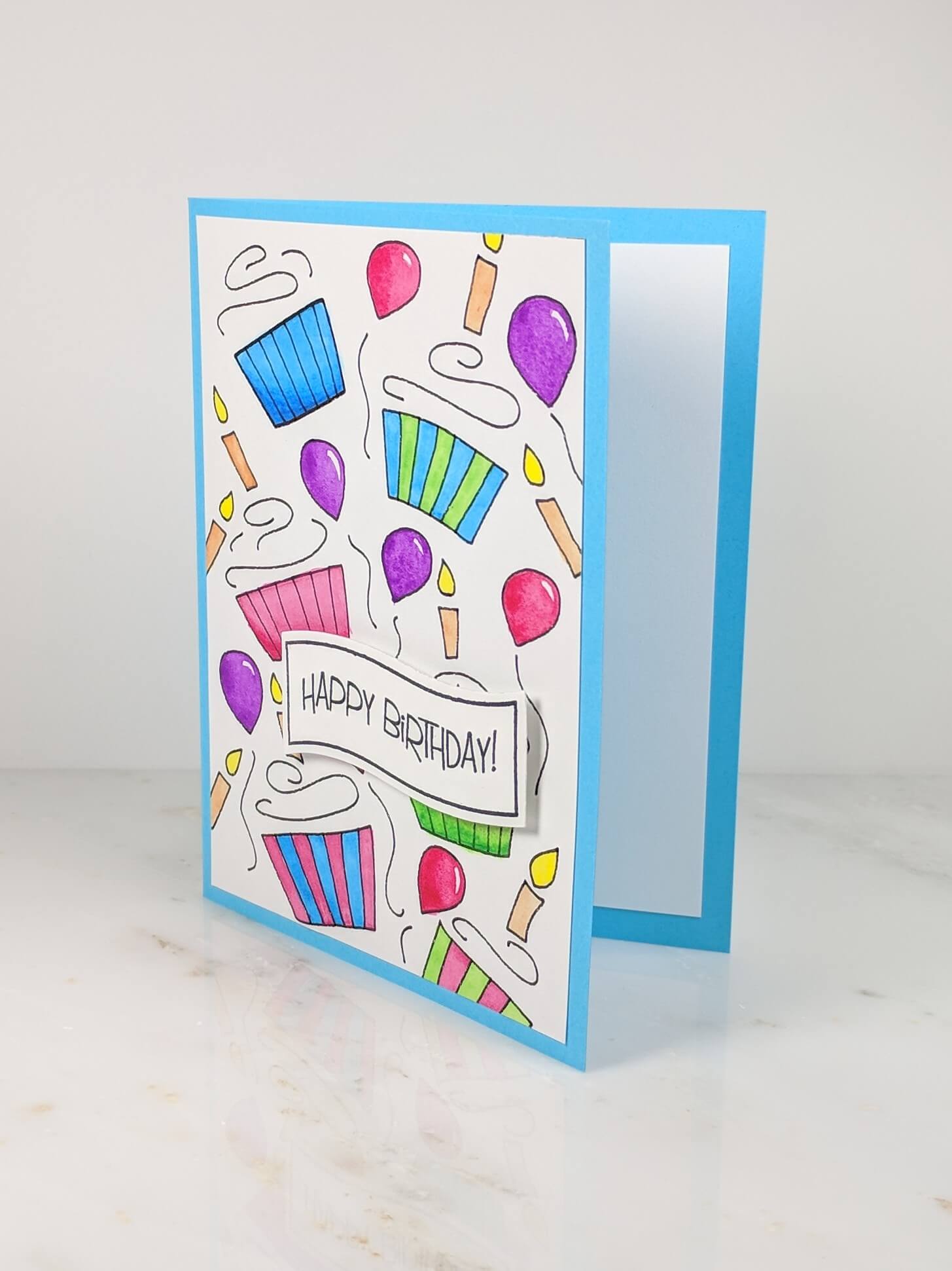 How to Make Watercolor Greeting Card with Cricut Pens