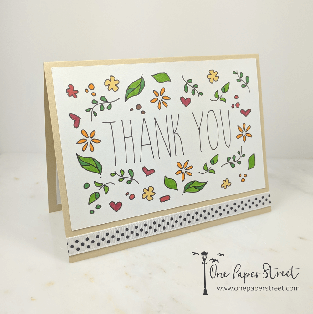Homemade Thank you Cards with Cricut